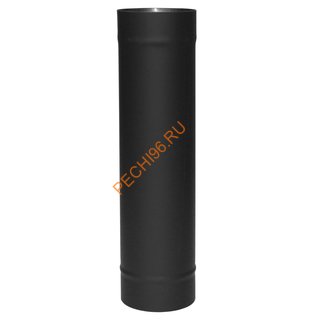 Труба ВУЛКАН VBR 0.5 м, D130 мм, нерж 0.8, черная