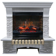 Электрокамин InterFlame Экстер Сланец с очагом Panoramic 25-30 LED FX