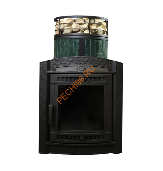 Печь банная Атмосфера L ламели Верде Гватемала наборный+сетка