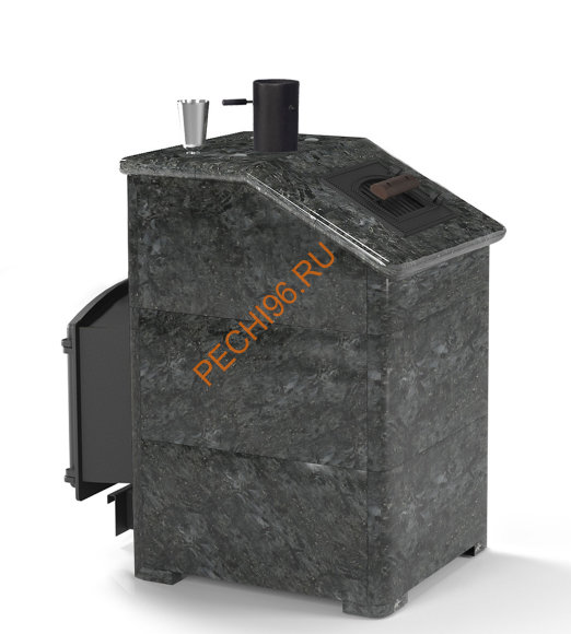 Печь банная Везувий Легенда Ретро 224 в облицовке Пироксенит