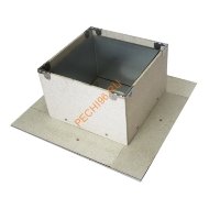 Разделка потолочная УМК ППУ нержавейка 0,5 мм /оцинковка с минеритом d 200 мм