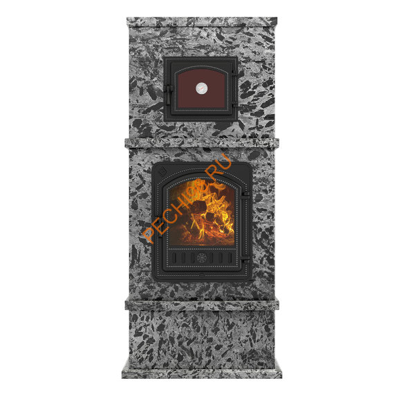 Камин EVEREST с духовкой Пироксенит Элит Камин EVEREST с духовкой Пироксенит Элит