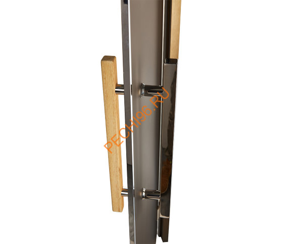 Дверь стеклянная Grandis GS 7х21-МB-S-BR коробка алюминий Brasch, ручка Абаш