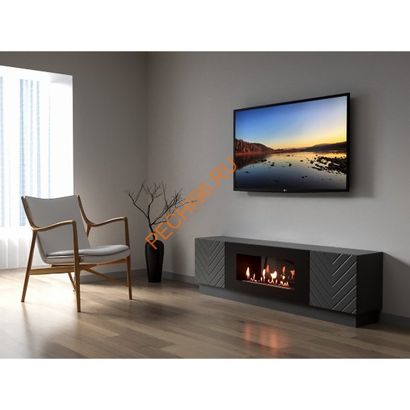 Биокамин Firelight BFP-P1700V с тумбой, графит