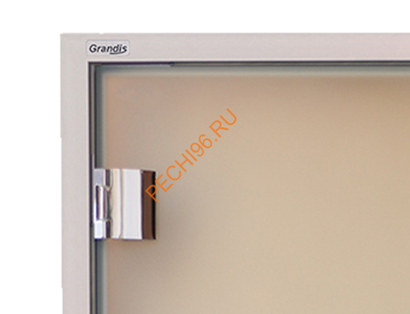 Двери стеклянные двустворчатые Grandis GS 15х20-M-Н-Br