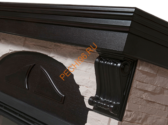 Электрокамин Electrolux EFP/P-2520LS с порталом Firelight Torre 25S, камень белый, венге