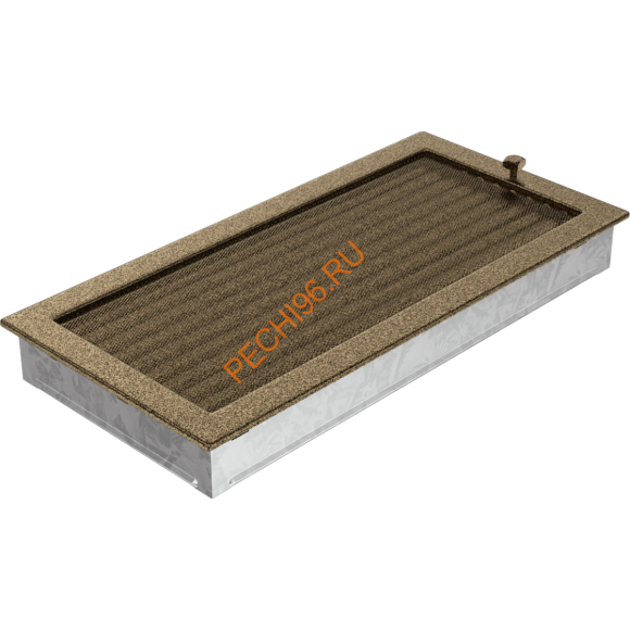 Вентиляционная решетка Kratki 22/45CZX 220х450 мм черная/золото