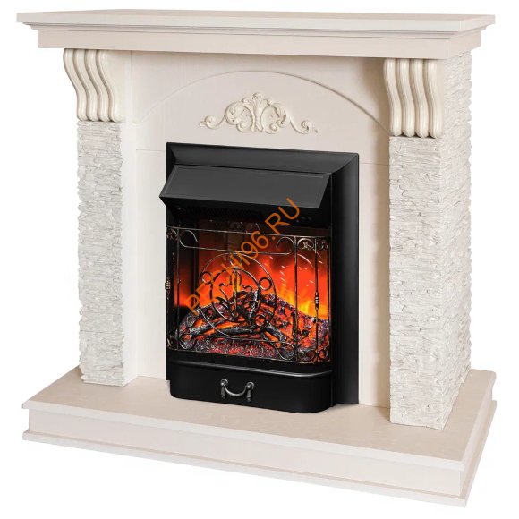 Электрокамин RealFlame Corfino STD/EUG/18 с очагом Majestic Lux BL