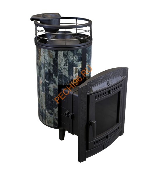 Печь банная Атмосфера L Жадеит ламель+сетка