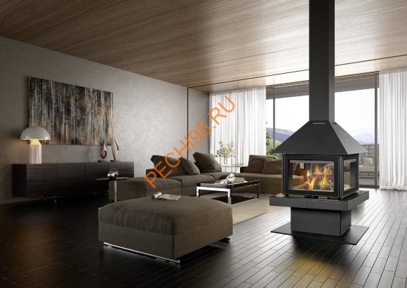 Камин ROCAL Giselle 90 Graffiti центральный стальной