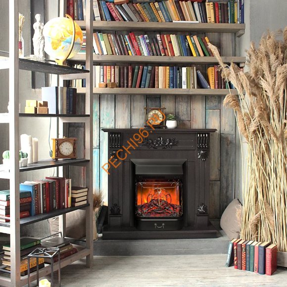 Электрокамин RealFlame Ottawa DN/WT с очагом Majestic Lux BL Электрокамин RealFlame Ottawa DN/WT с очагом Majestic Lux BL