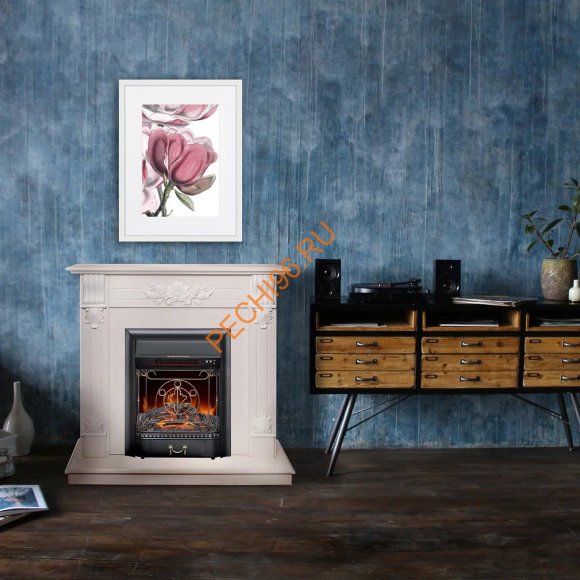 Электрокамин RealFlame Ottawa DN/WT с очагом Majestic Lux BL Электрокамин RealFlame Ottawa DN/WT с очагом Majestic Lux BL
