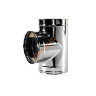 Сэндвич-тройник ВУЛКАН V50R, 90 гр, нержавейка AISI 321/304, d 150/250 мм