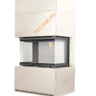 Печь-камин ЭкоКамин РОДОС 800 слоновая кость