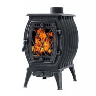 Печь-камин чугунная отопительно-варочная Сибирь 10С ПМЧ