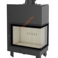 Каминная топка Kratki MBA/P/BS/SG, 17 кВт, гнутое стекло