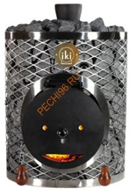 Дровяная печь IKI Original со стальной дверцей "смайл"