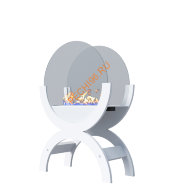 Биокамин Русский огонь Санрайз макс напольный белый