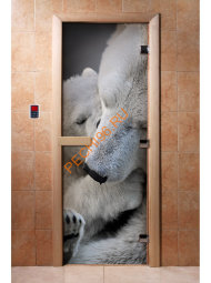 Дверь стеклянная DoorWood с фотопечатью «Нежность»