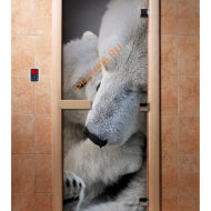 Дверь стеклянная DoorWood с фотопечатью «Нежность»