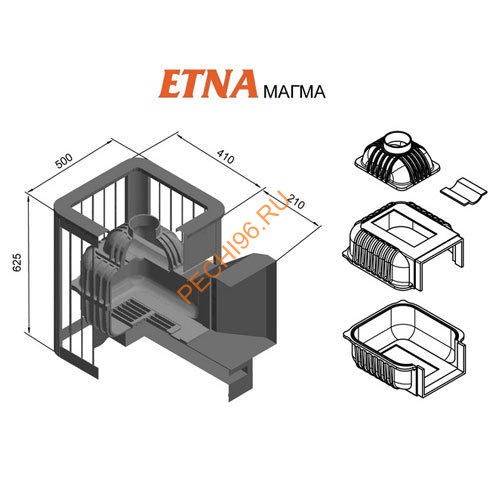 Печь банная Этна Магма 14 (ДТ-3С)