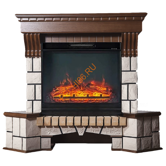 Электрокамин InterFlame Экстер М угловой с очагом Foton 23 LED FX