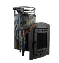 Печь банная Атмосфера L Жадеит ламель+сетка, с тоннелем