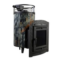 Печь банная Атмосфера L Жадеит ламель+сетка, с тоннелем