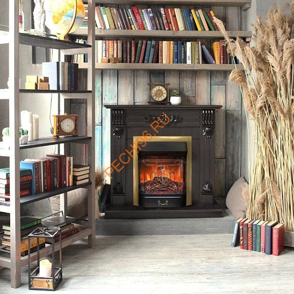 Электрокамин RealFlame Ottawa DN/WT с очагом Majestic Lux BR Электрокамин RealFlame Ottawa DN/WT с очагом Majestic Lux BR