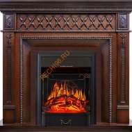Электрокамин Royal Flame Alexandria махагон коричневый антик с очагом Majestic FX