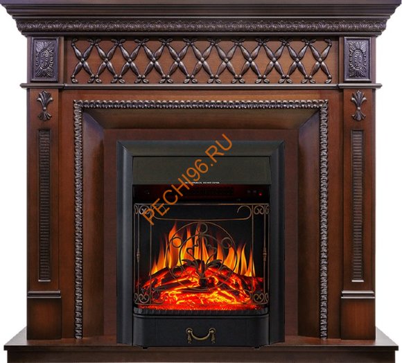 Электрокамин Royal Flame Alexandria махагон коричневый антик с очагом Majestic FX