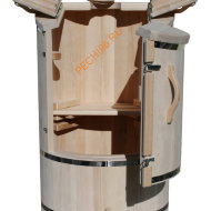 Фитобочка ExpertSaun кедровая круглая