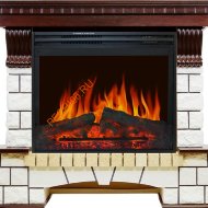 Электрокамин Royal Flame Pierre Luxe темный дуб/белый с очагом Jupiter FX New