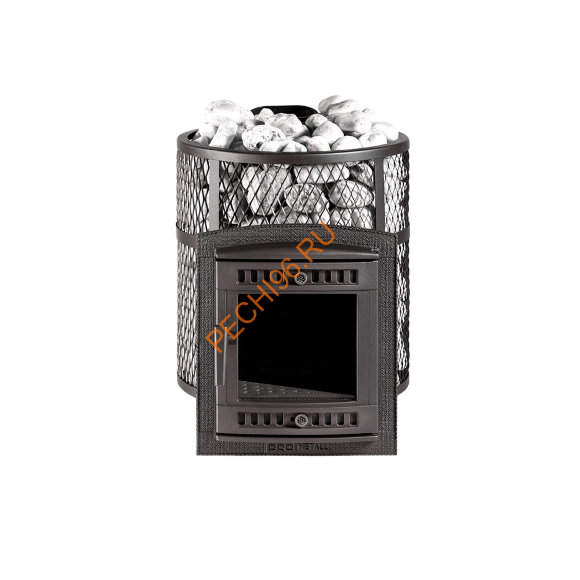 Печь банная Атмосфера М КТК сетка нержавеющая сталь