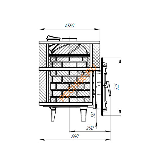 Печь банная Атмосфера М КТК сетка нержавеющая сталь