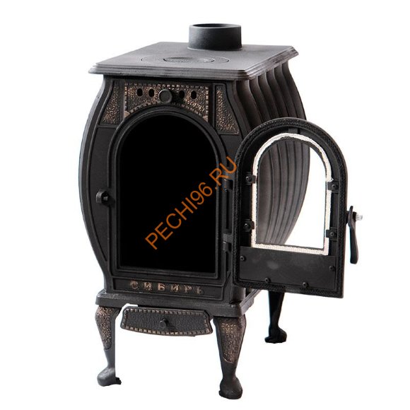 Печь-камин чугунная отопительно-варочная Сибирь 8С Печь-камин чугунная отопительно-варочная Сибирь 8С