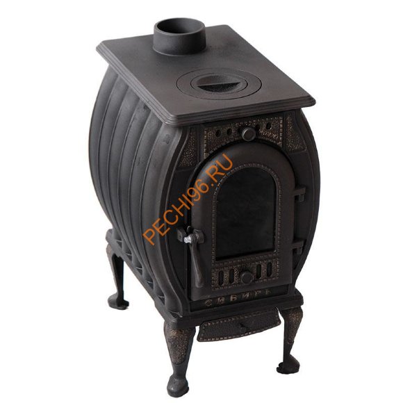 Печь-камин чугунная отопительно-варочная Сибирь 8С Печь-камин чугунная отопительно-варочная Сибирь 8С