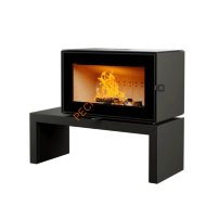 Печь-камин АСТОВ КУБ 800 на подиуме