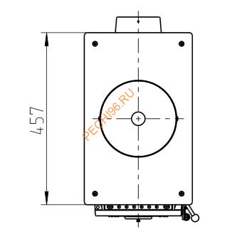 Стальная печь-камин Thorma FLENSBURG черная эмаль Стальная печь-камин Thorma FLENSBURG черная эмаль