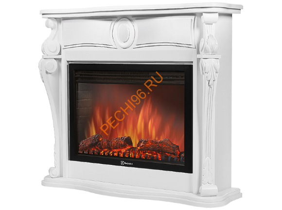 Электрокамин Electrolux EFP/P-3020LS с порталом Firelight Ovatio 30, белый