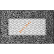 Вентиляционная решетка Kratki 117CS 110х170 мм черная/серебро