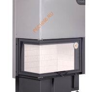 Каминная угловая топка Экокамин ДЕЛЬТА 800 L два стекла, левая