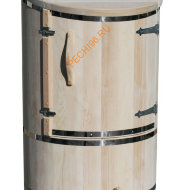 Фитобочка ExpertSaun кедровая круглая со скосом