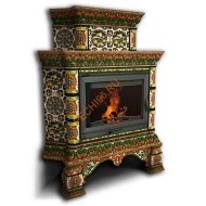 Печь-камин КимрПечь Кострома угловой двухъярусный Июль