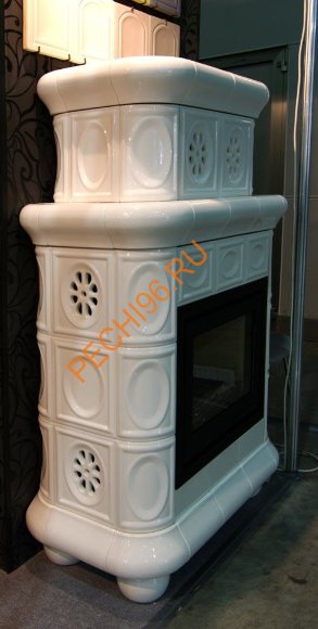 Печь-камин КимрПечь Медальон центральный двухъярусный Ваниль