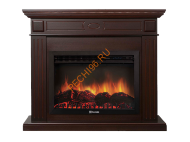 Электрокамин Electrolux EFP/P-3020LS с порталом Firelight Bianco 30, темный дуб