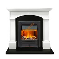 Электрокамин Dimplex Langford с очагом Brookline Black белый с черным