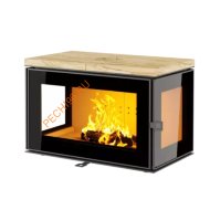 Печь-камин АСТОВ КУБ 3С 800 Песчаник