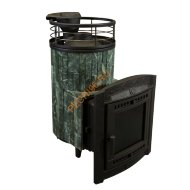 Печь банная Атмосфера L Змеевик ламель+сетка, с тоннелем