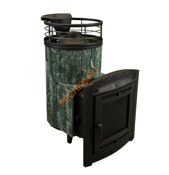 Печь банная Атмосфера L Змеевик ламель+сетка, с тоннелем Печь банная Атмосфера L Змеевик ламель+сетка, с тоннелем